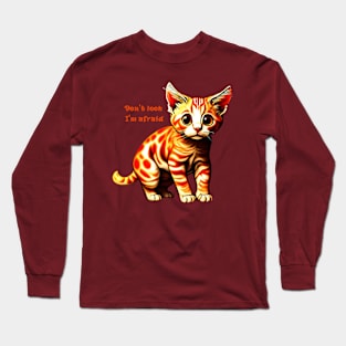 A scared cat Long Sleeve T-Shirt